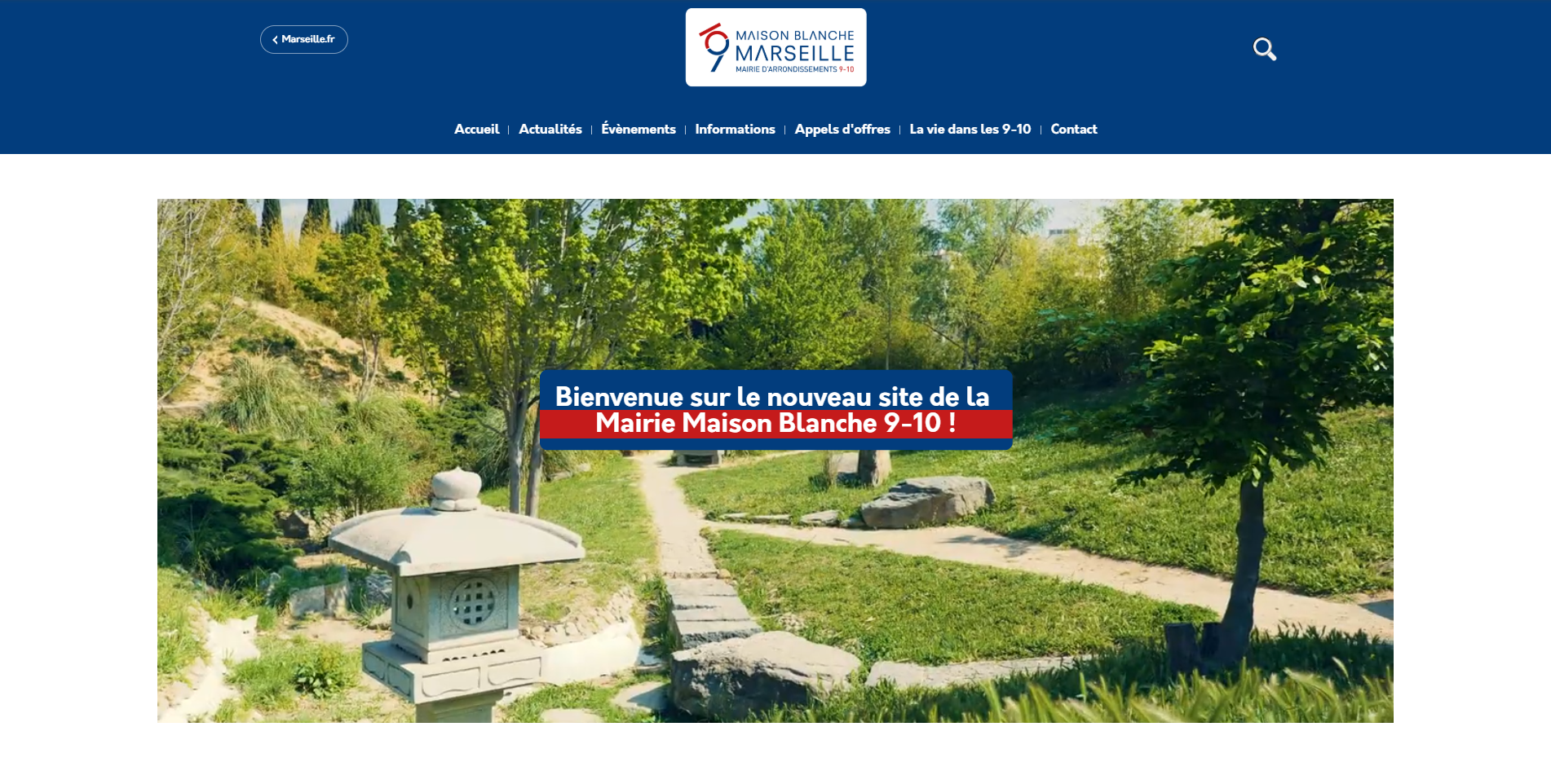 Vignette Projet Refonte Site Mairie 9/10 Marseille